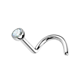 NOSTRIL-PIERCING AUS CHIRURGISCHEM STAHL 1.0X7X2MM | Nostril / Nase...