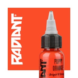 RADIANT POPPY ORANGE 1OZ | RADIANT COLORS | Material para Tatuajes ...