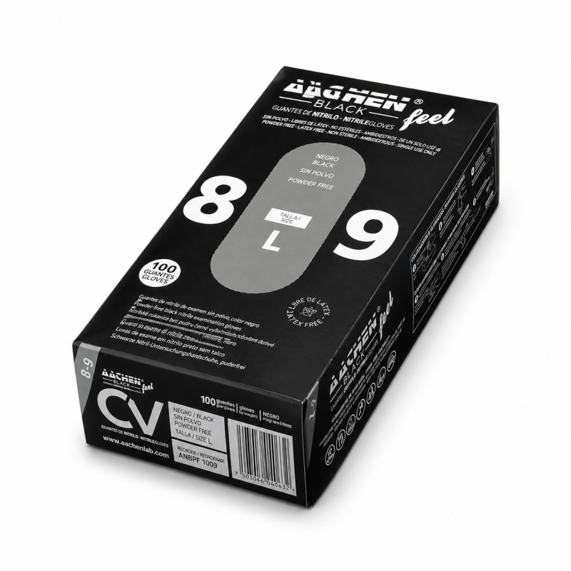 SCHWARZE NITRILHANDSCHUHE 100 STUECK | Black Tattoo Produkte | Tatt...