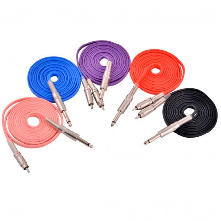 BASIC RCA-CLIPCORD | RCA-Kabel fuer Tattoo-Maschinen | Tattoo Zubeh...