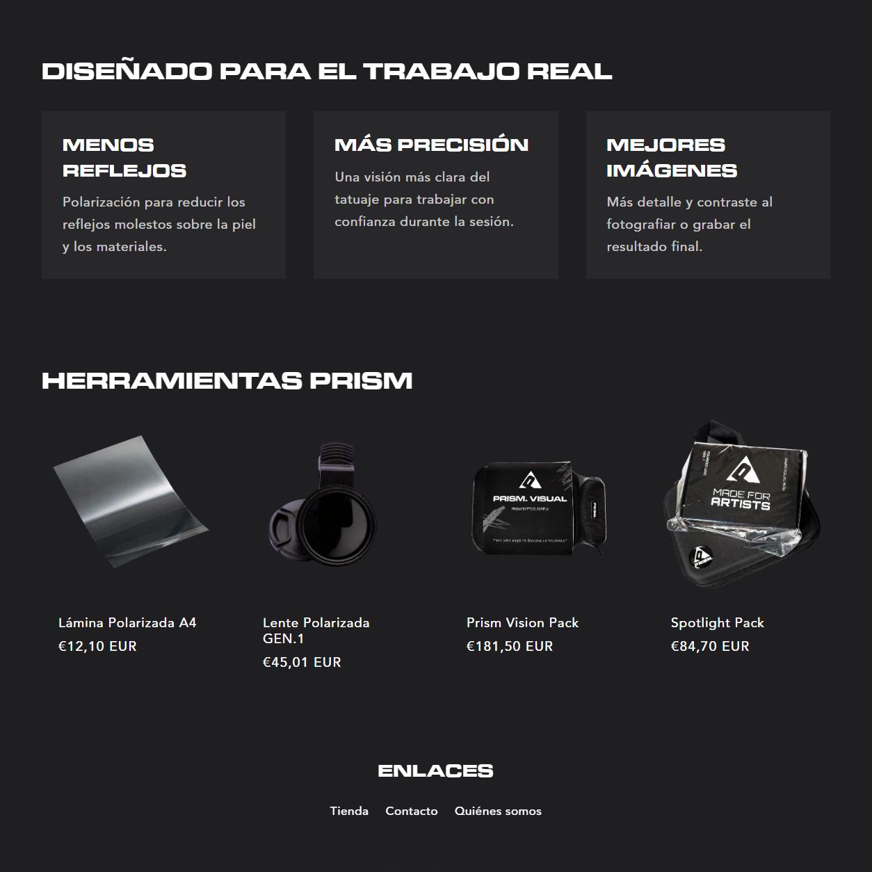 Prism Tattoo Supply · Vorteile und Sortiment