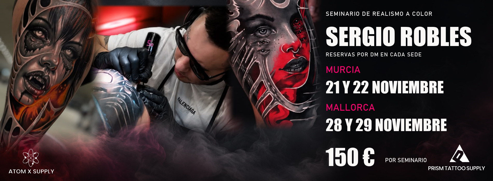 Seminario de realismo a color con Sergio Robles · Murcia 21 y 22 de noviembre · Mallorca 28 y 29 de noviembre · 150 € por seminario