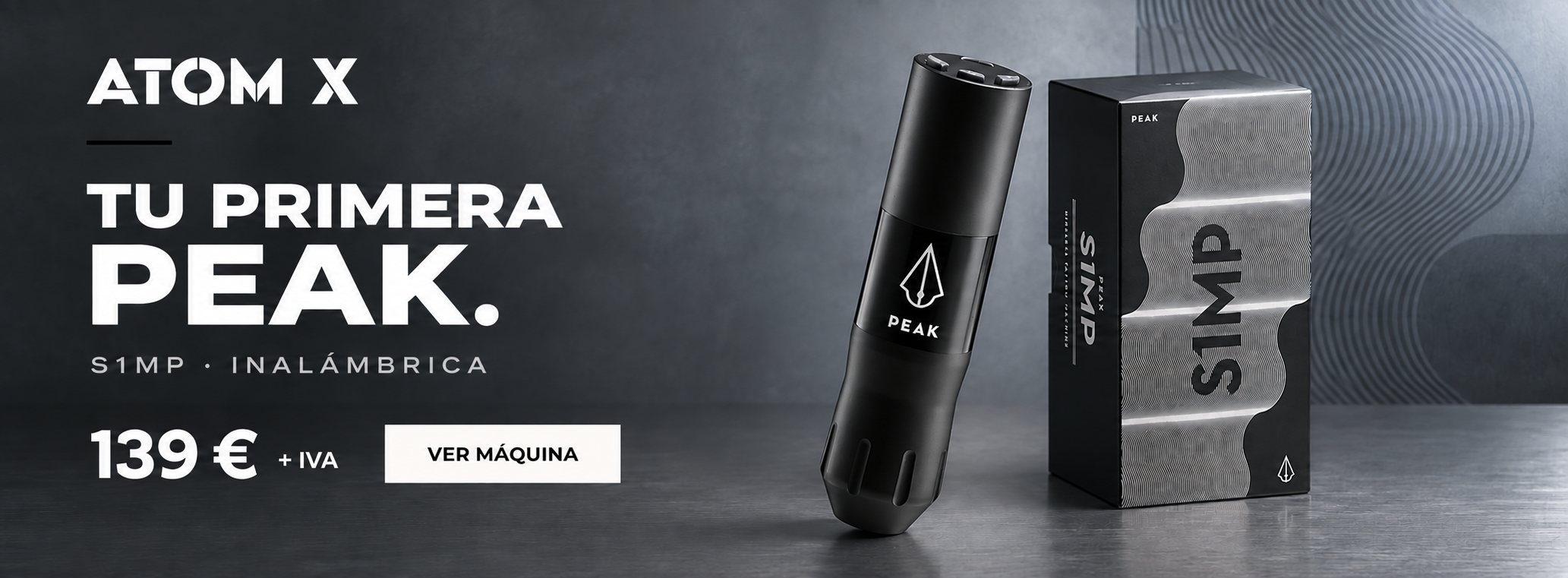 Peak S1MP - Máquina de tatuar inalámbrica - Negro